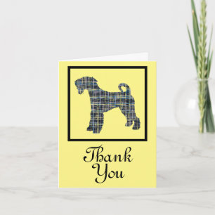 Airedale Terrier Dog Thank Greeting カード
