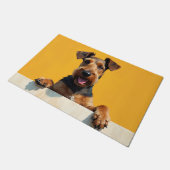 Airedale Terrier Doormat Art ドアマット (アングル)