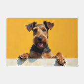 Airedale Terrier Doormat Art ドアマット (正面)