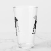 Airedale Terrier Engraving タンブラーグラス (左)