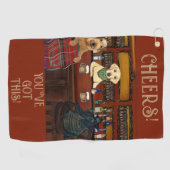 AIREDALE TERRIER & FRIENDS ゴルフタオル (横)