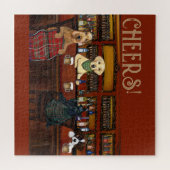 AIREDALE TERRIER & FRIENDS ジグソーパズル (横)