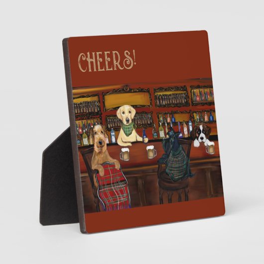 AIREDALE TERRIER & FRIENDS フォトプラーク (正面)