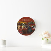 AIREDALE TERRIER & FRIENDS ラウンド壁時計 (ホーム)