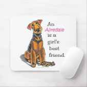 Airedale Terrier Girls 最高の Friend マウスパッド (マウス)