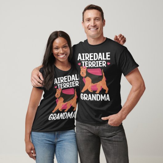 Airedale Terrier Grandma Dog Owner Airedale Terrie Tシャツ (ユニセックス)