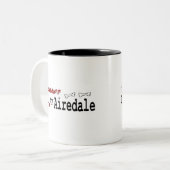 Airedale Terrier (I Love)マグ ツートーンマグカップ (正面左)