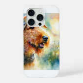 Airedale terrier in the summer light 110924AREF117 iPhoneケース (裏面)