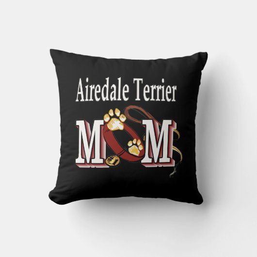 Airedale Terrier MOM クッション (正面)