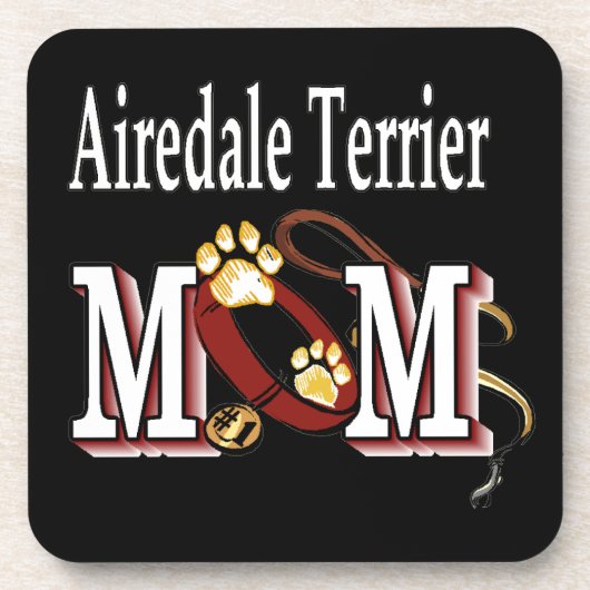 Airedale Terrier MOM コースター (正面)