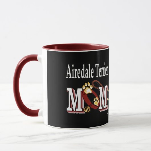 Airedale Terrier MOM マグカップ (左)