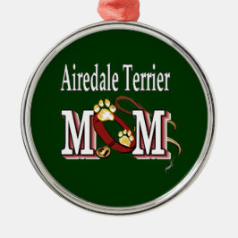 Airedale Terrier MOM メタルオーナメント