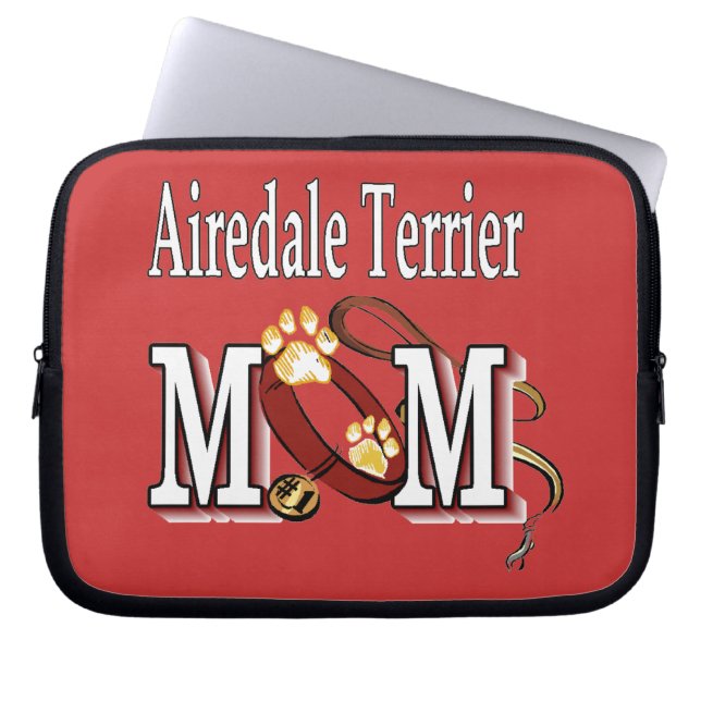 Airedale Terrier MOM ラップトップスリーブ (正面)