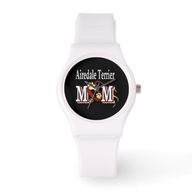 Airedale Terrier MOM 腕時計 (正面)
