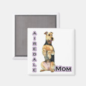 Airedale Terrier Mom 4 – マグネット (正面/裏面)