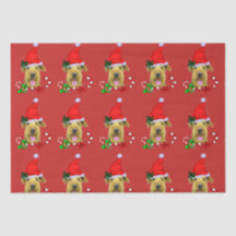 Airedale Terrier Santa Hatクリスマス