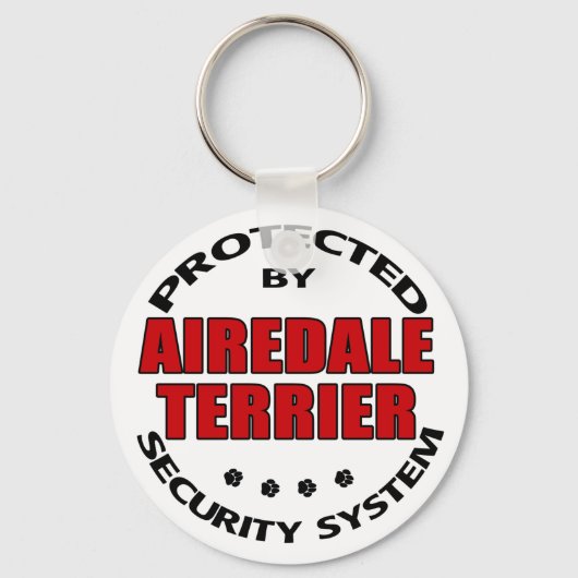 Airedale Terrier Security キーホルダー (正面)