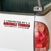 Airedale Terrier Security バンパーステッカー (トラック上)