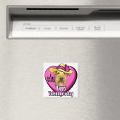 Airedale Terrier Valentinesギフト マグネット (インサイチュ (食洗機))