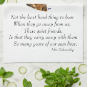 Airedale, Welsh, Lakeland Terrier Keepsake キッチンタオル (折り畳み)