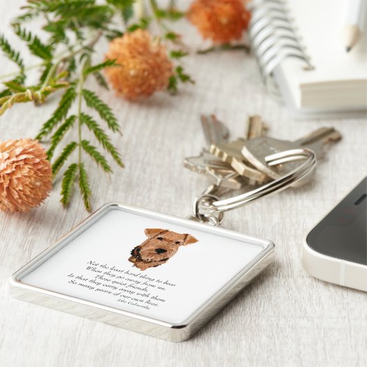 Airedale, Welsh, Lakeland Terrier Keepsake キーホルダー (側面)