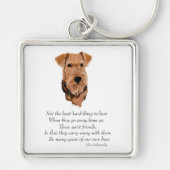 Airedale, Welsh, Lakeland Terrier Keepsake キーホルダー (正面)