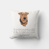 Airedale, Welsh, Lakeland Terrier Keepsake クッション (正面)