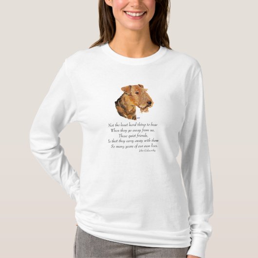 Airedale, Welsh, Lakeland Terrier Keepsake Tシャツ (正面)