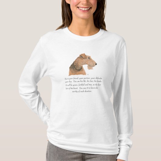 Airedale, Welsh, Lakeland Terrier Keepsake Tシャツ (正面)