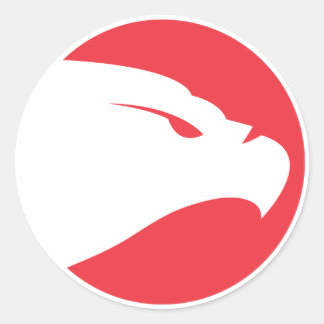 AIRHAWKのロゴのステッカー ラウンドシール