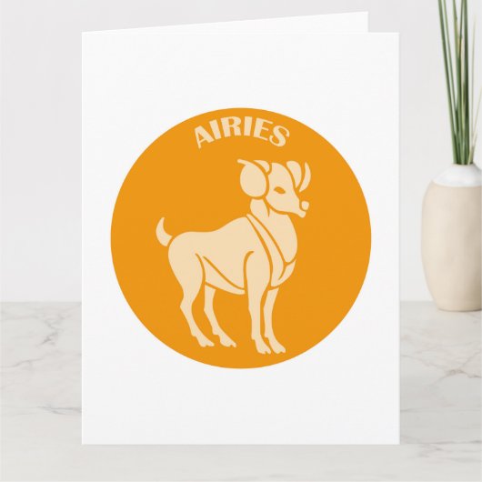 Airies, Zodiac Sign, Horoscope, Astrology カード (正面)