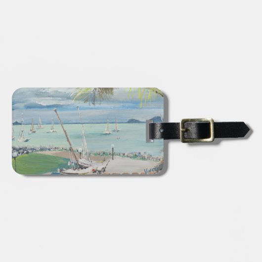 Airlieのビーチオーストラリア。 1998年 ラゲッジタグ (正面横)