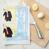 Airlieの握手の記念品のふきんの伯爵婦人 キッチンタオル (四つ折り)