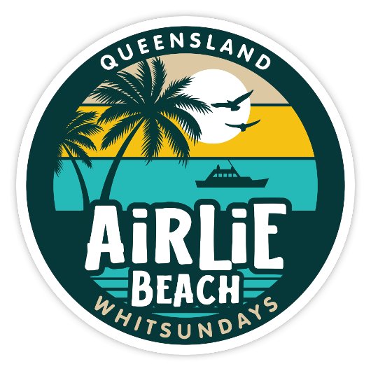Airlieビーチ，クイーンズランドAustraliaステッカー シール