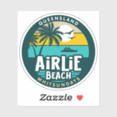 Airlieビーチ，クイーンズランドAustraliaステッカー シール (シート)