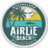 Airlieビーチ，クイーンズランドAustraliaステッカー シール (正面)