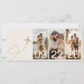 Airline Boarding Pass Ticket Wedding (裏面)