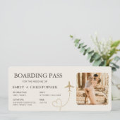 Airline Boarding Pass Ticket Wedding (スタンド正面)