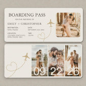 Airline Boarding Pass Ticket Wedding