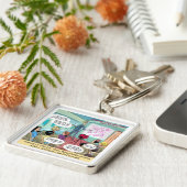 Airline LifeCoachクラおもしろいス キーホルダー (側面)