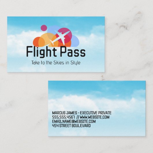 Airline Logo | Flight 名刺 (正面/裏面)