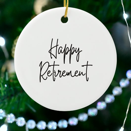 Airline Pilot Retirement Photo Blue Ivory Stripes セラミックオーナメント