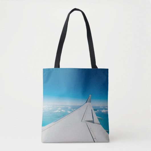 Airliner turbulent wing トートバッグ (正面)