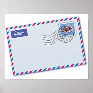 Airmail封筒ポスター ポスター