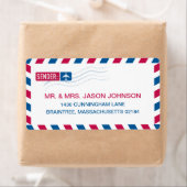 Airmail差出人住所メール ラベル (インサイチュ)