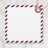 Airmail荷物タグ日付を保存 フェイバータグ (裏面)