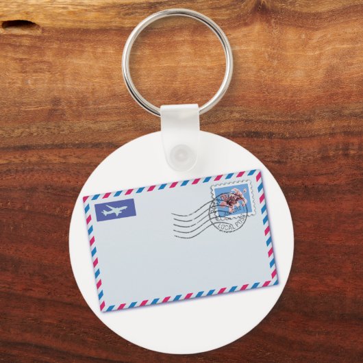 Airmail Envelope Keychain キーホルダー (正面)