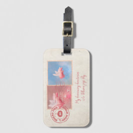 Airmail Flying Pig Postage Luggage Tag ラゲッジタグ