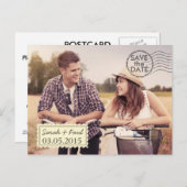 Airmail Photo日付はがきを保存 案内ポストカード (正面/裏面)