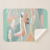 Airplane AI art  シェルパブランケット (正面(横))